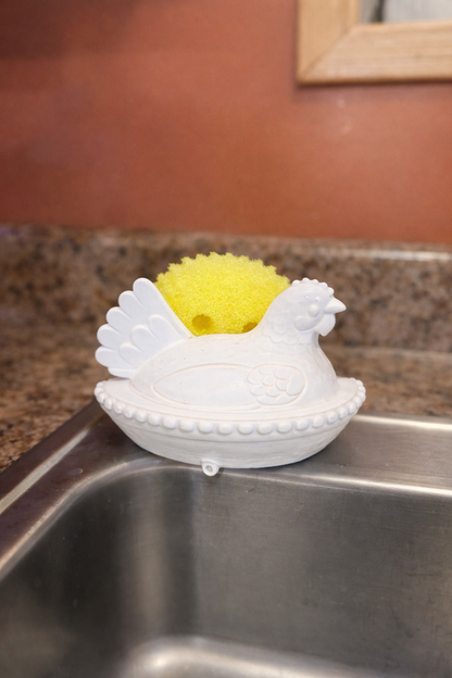 Hen on Nest Sponge Holder