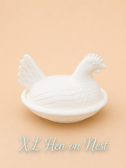 Hen on Nest Trinket Dish – 3D Printed Decor & Functional Holder