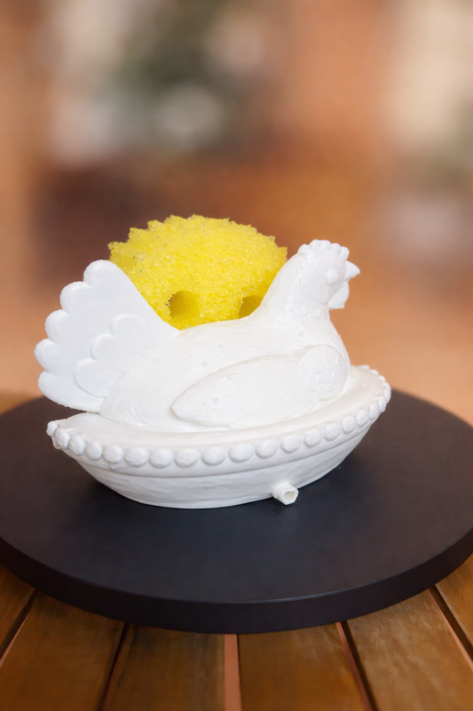 Hen on Nest Sponge Holder