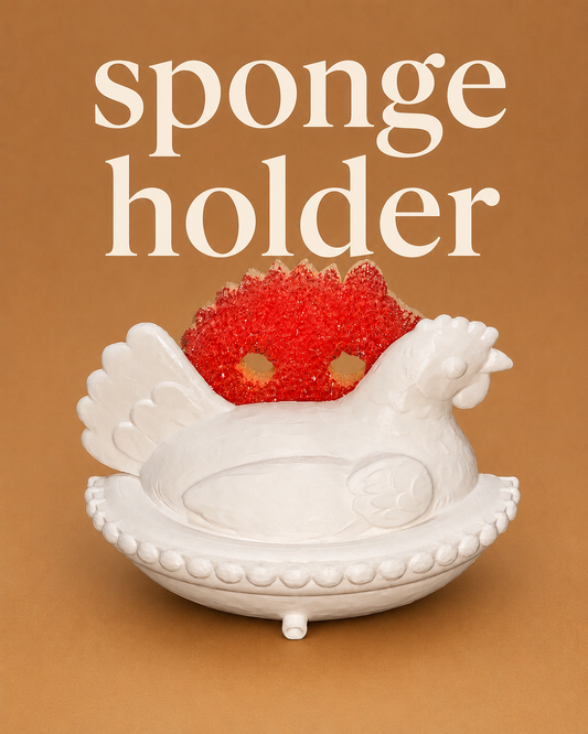Hen on Nest Sponge Holder
