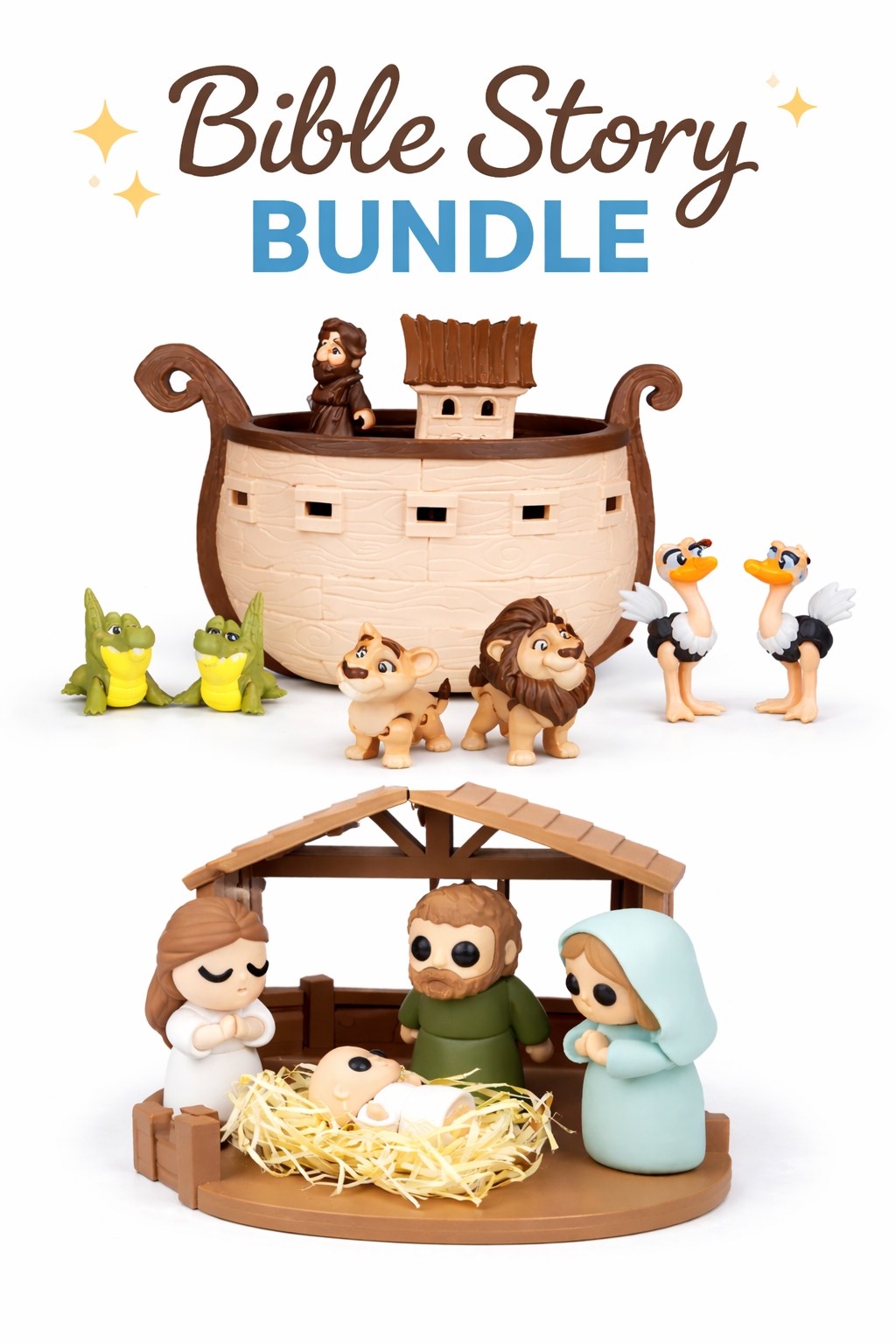 Scripture Story Collection - Nativity + Ark Scene
