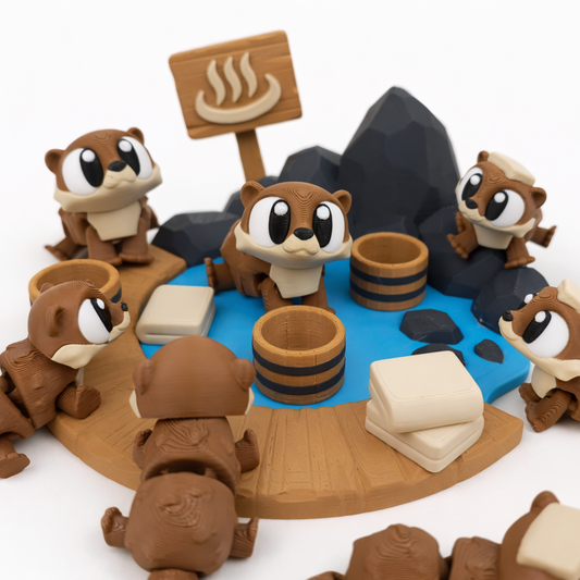Otter Onsen Playset