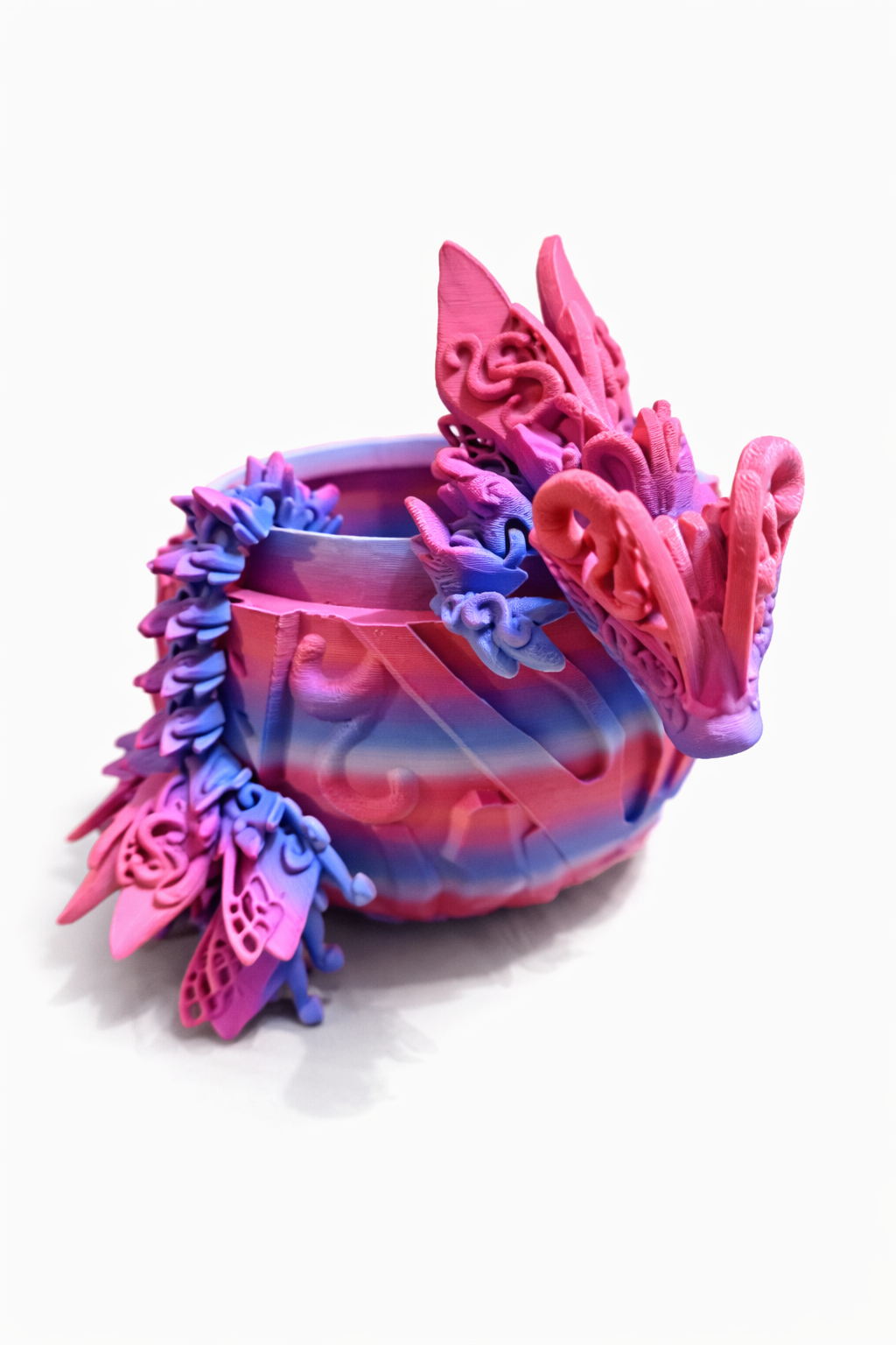 Large Butterfly Egg with Dragon